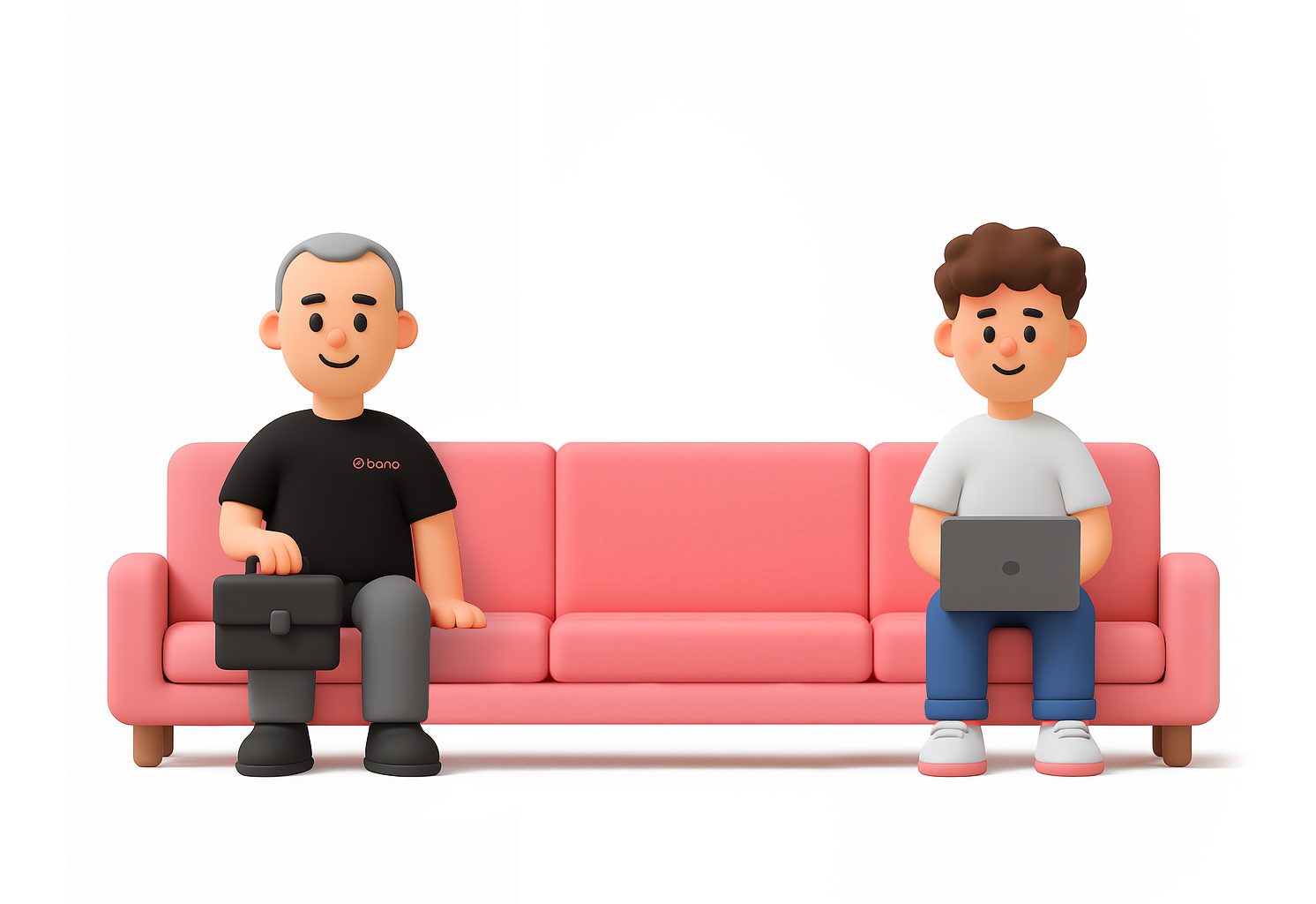 vino in echipa noastra, doua silete pe canapea